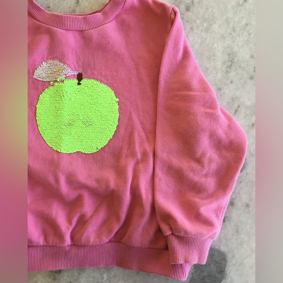 H&M Sequin Apple Sweatshirt - Picture 5 of 7